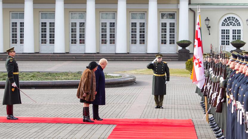 Į Lietuvą atvyko Gruzijos prezidentė