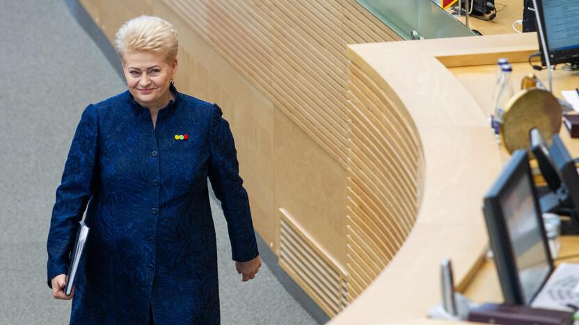 D. Grybauskaitės paskutinis metinis pranešimas