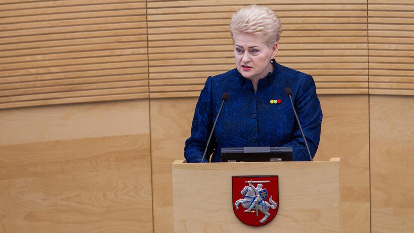 D. Grybauskaitės paskutinis metinis pranešimas