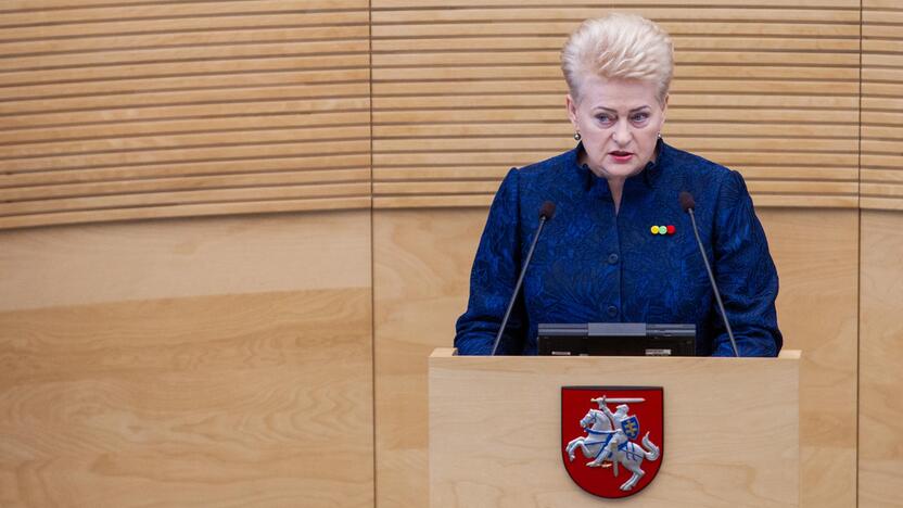 D. Grybauskaitės paskutinis metinis pranešimas