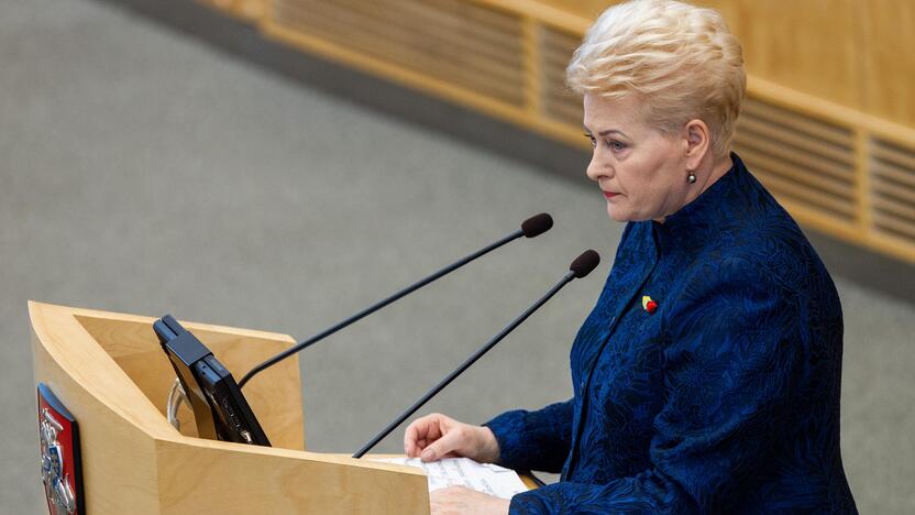 D. Grybauskaitės paskutinis metinis pranešimas