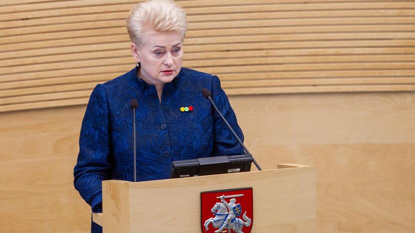 D. Grybauskaitės paskutinis metinis pranešimas