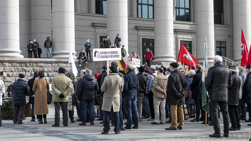 Prie Seimo – A. Jakubausko palaikymo mitingas