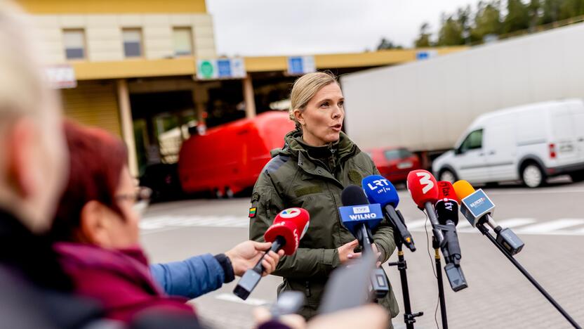 Spaudos konferencija dėl įsigaliojusių ribojimų rusams