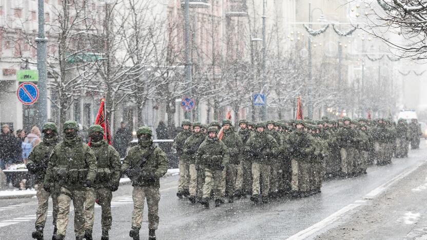 Iškilminga rikiuotė Kariuomenės dienos proga