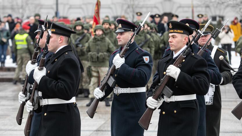 Iškilminga rikiuotė Kariuomenės dienos proga