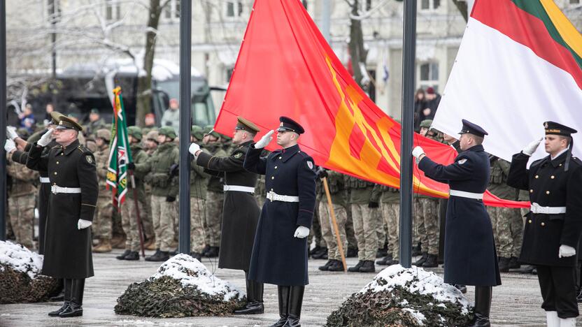 Iškilminga rikiuotė Kariuomenės dienos proga