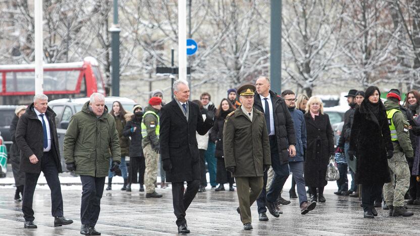 Iškilminga rikiuotė Kariuomenės dienos proga