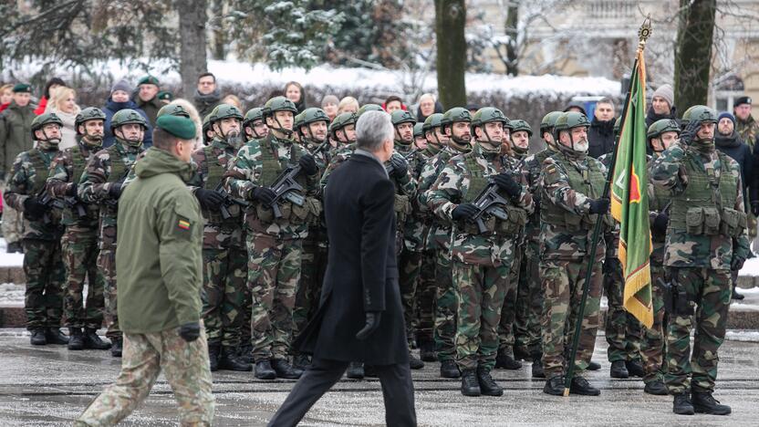 Iškilminga rikiuotė Kariuomenės dienos proga