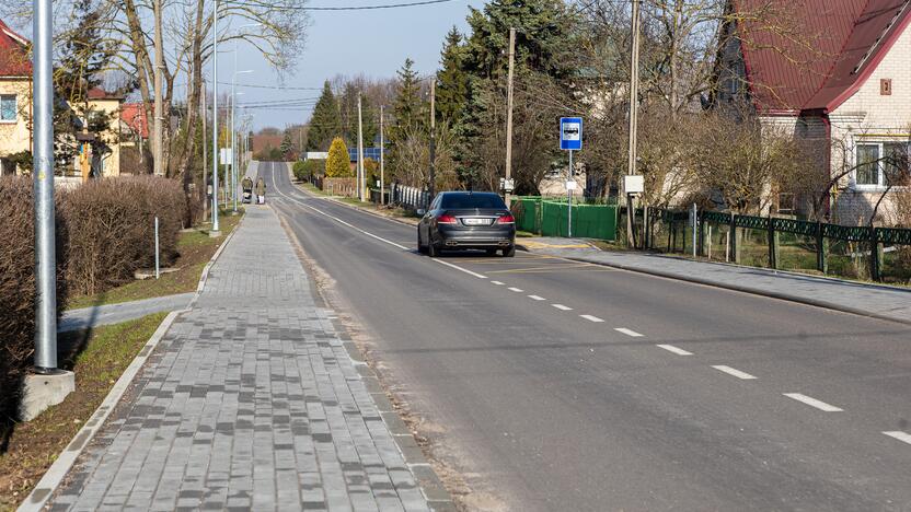 Vaizdas: taip dabar atrodo Kaštonų gatvė Giraitės kaime.