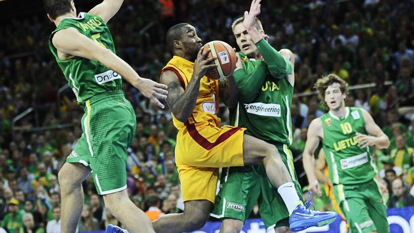  Skaudulys: 2011-aisiais iš kovos dėl „EuroBasket“ trofėjų lietuvius eliminavo makedonai.