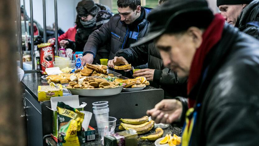 Maidane plevėsuoja ir Lietuvos trispalvė