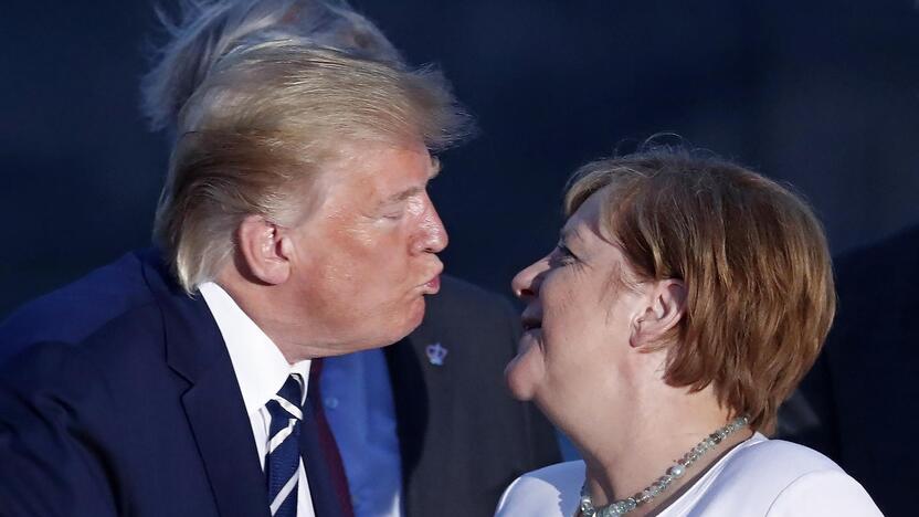 A. Merkel ir D. Trumpas