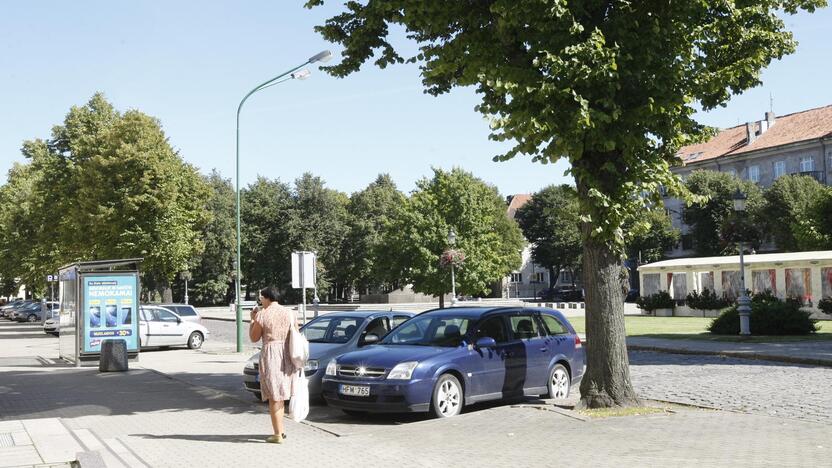 Darbai: prižiūrėtojai vakar pašalino gedimą, dėl kurio nedegė žibintai Lietuvininkų aikštė