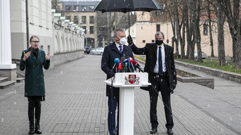 Prezidento G. Nausėdos spaudos konferencija