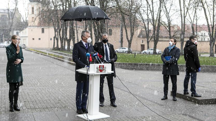 Prezidento G. Nausėdos spaudos konferencija