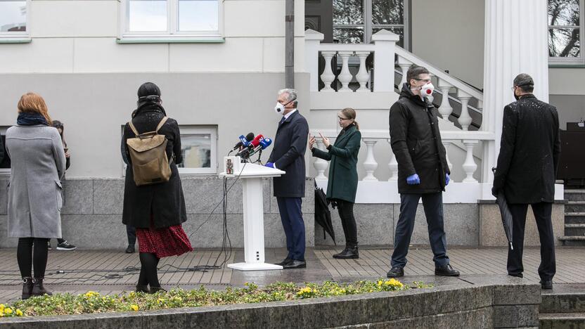 Prezidento G. Nausėdos spaudos konferencija