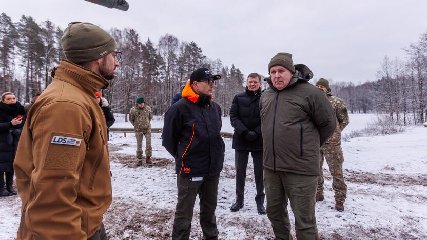 Tankų „Leopard“ testavimas Gaižiūnų poligone