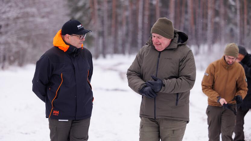 Tankų „Leopard“ testavimas Gaižiūnų poligone