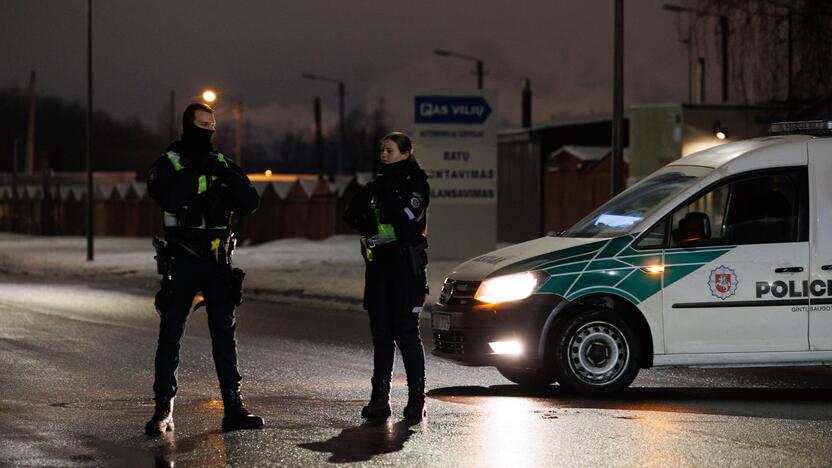 Technikos gatvė saugoma policijos