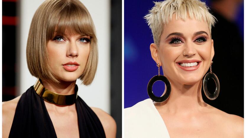 Taylor Swift(kairėje) ir Katy Perry 