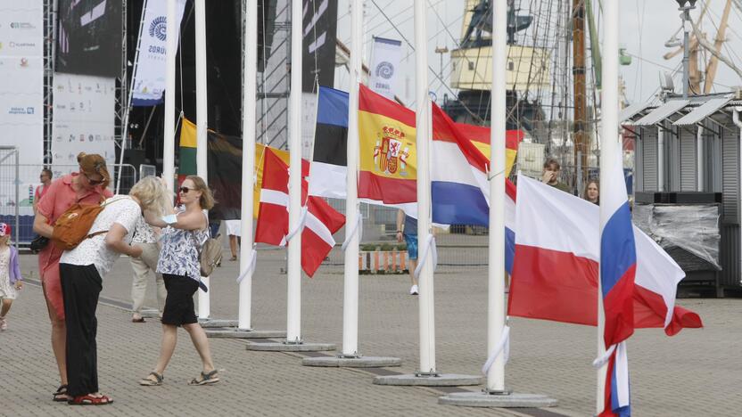 Regata pasiekė Klaipėdą: burlaiviai – įspūdingi