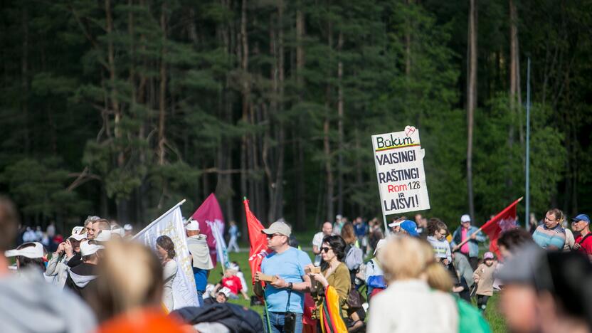 „Didysis šeimos gynimo maršas“ Vingio parke