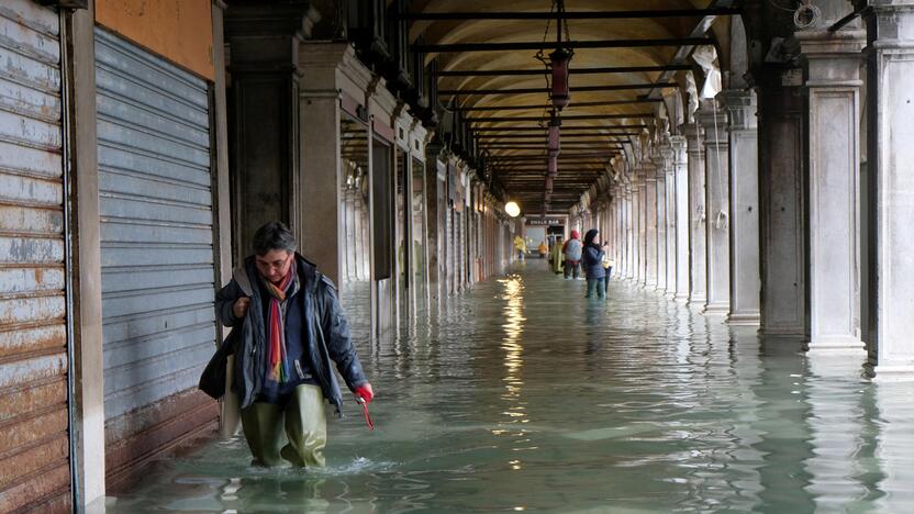 Veneciją užliejo potvynis