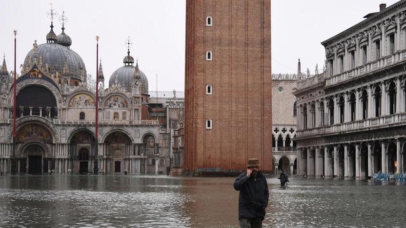 Veneciją užliejo potvynis