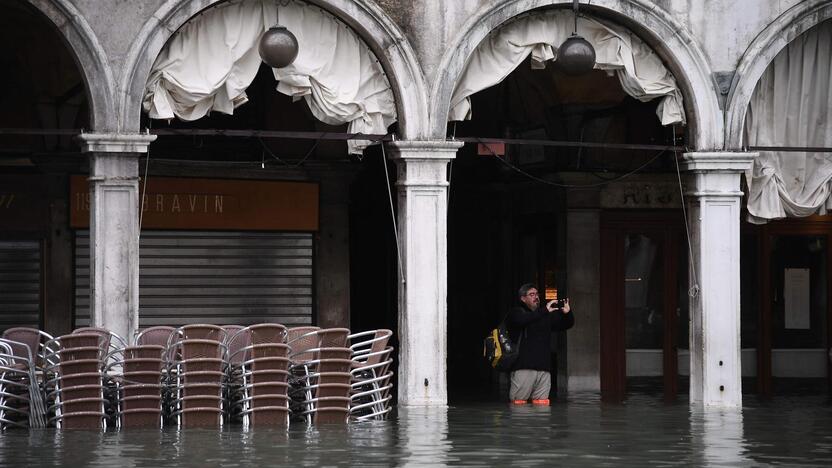 Veneciją užliejo potvynis