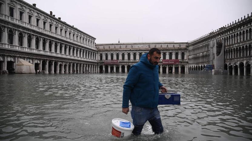 Veneciją užliejo potvynis