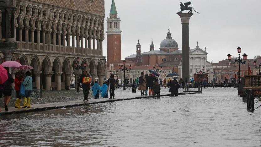 Veneciją užliejo potvynis