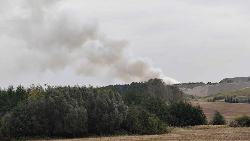 Vėl dega Lapių sąvartynas