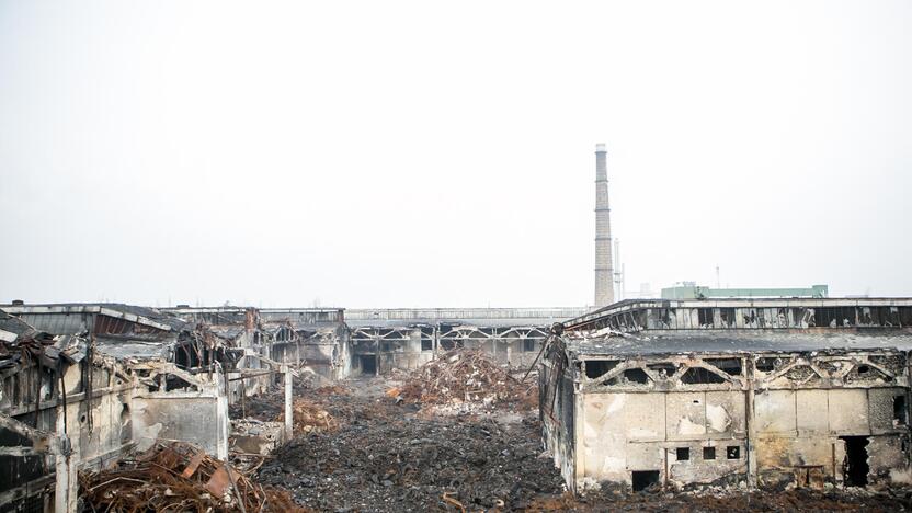 Gaisro nuniokota „Ekologistika“ praėjus dviem mėnesiams po nelaimės