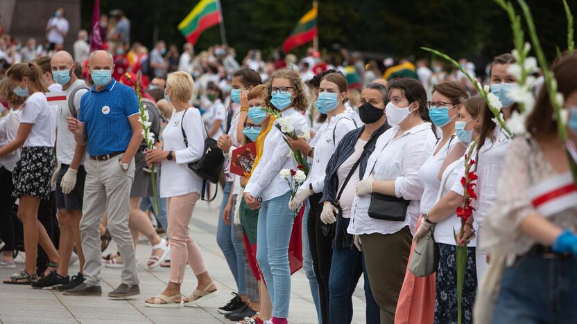 „Laisvės kelio“ dalyviai susirinko nuo Katedros aikštės iki Medininkų memorialo