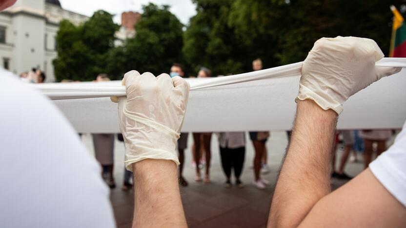 „Laisvės kelio“ dalyviai susirinko nuo Katedros aikštės iki Medininkų memorialo