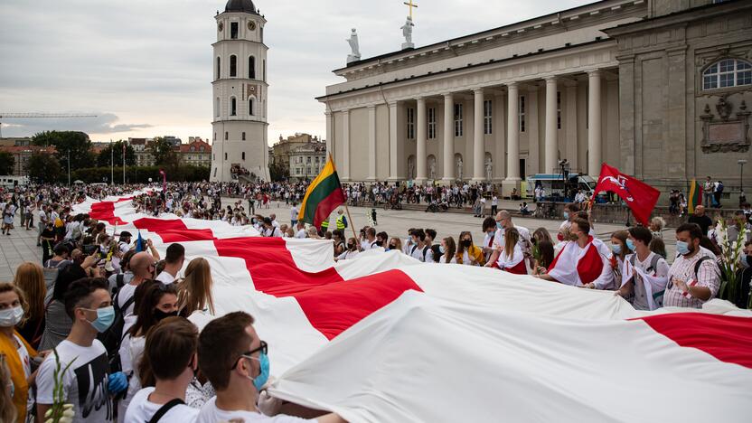 „Laisvės kelio“ dalyviai susirinko nuo Katedros aikštės iki Medininkų memorialo