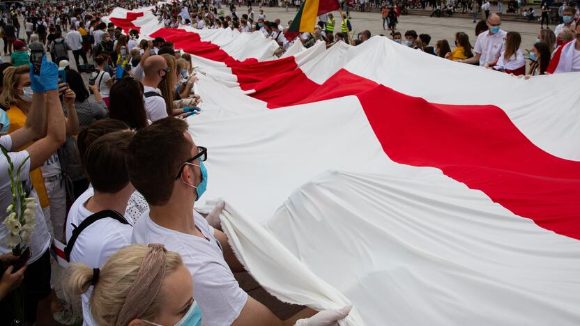 „Laisvės kelio“ dalyviai susirinko nuo Katedros aikštės iki Medininkų memorialo