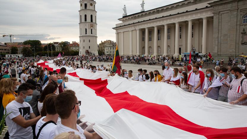 „Laisvės kelio“ dalyviai susirinko nuo Katedros aikštės iki Medininkų memorialo