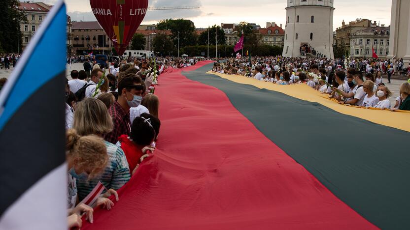 „Laisvės kelio“ dalyviai susirinko nuo Katedros aikštės iki Medininkų memorialo