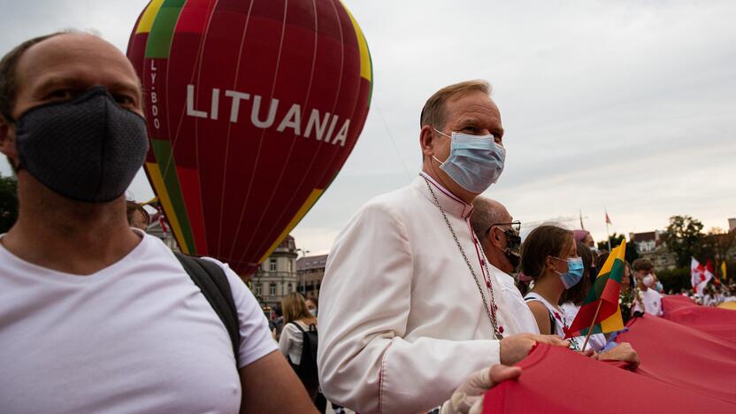 „Laisvės kelio“ dalyviai susirinko nuo Katedros aikštės iki Medininkų memorialo