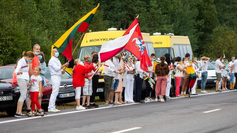 „Laisvės kelio“ dalyviai susirinko nuo Katedros aikštės iki Medininkų memorialo