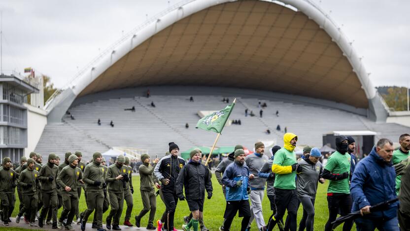 Lietuvos ir Ukrainos karių pagarbos bėgimas „In Memoriam“