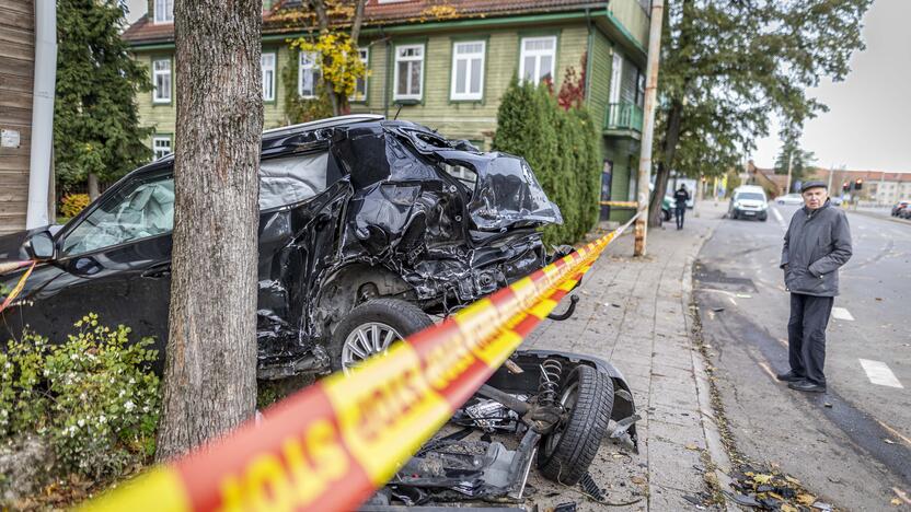 Girto vairuotojo sukelta avarija Žvėryne