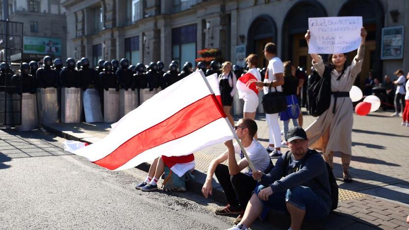 Per A. Lukašenkos gimtadienį – tūkstantinės minios protestas