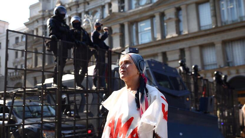 Per A. Lukašenkos gimtadienį – tūkstantinės minios protestas