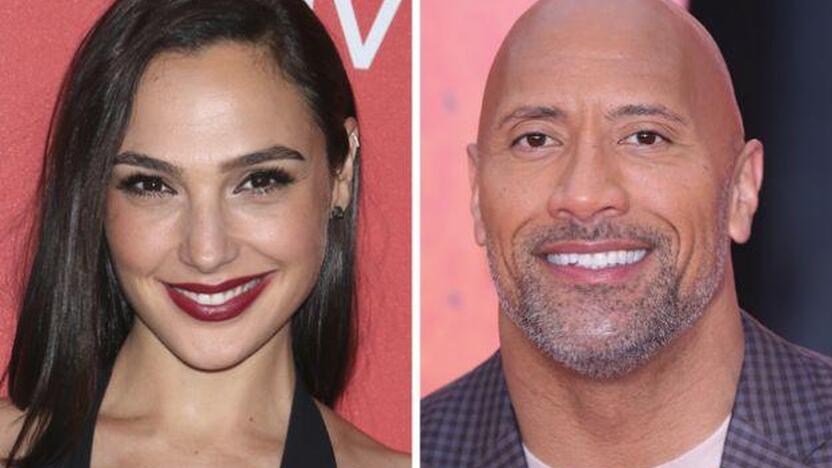 Gal Gadot ir Dwayne‘as Johnsonas