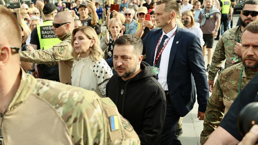 V. Zelenskio kalba Lukiškių aikštėje