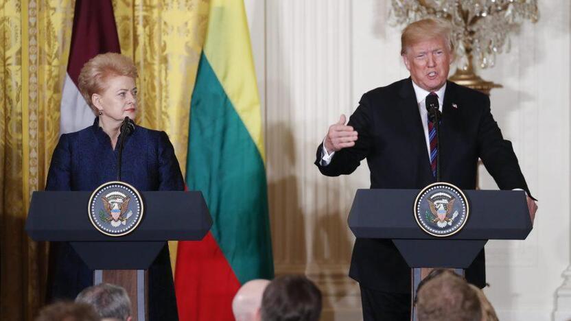 Dalia Grybauskaitė ir Donaldas Trumpas