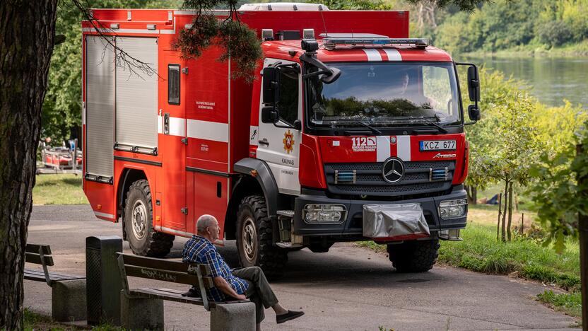 Panemunės paplūdimyje dingusio vyro paieška